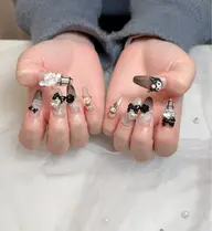 【人気No.1💫】自爪10本アートやり放題🎀パーツ付け放題、持ち込み🙆‍♀️当日デザインの相談OK🫶🏻オフ込み