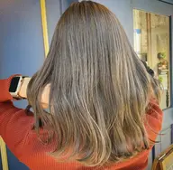 〔外国人風⭐️コース〕 赤みのない艶感🌿THROWカラー&コテ巻き🌟