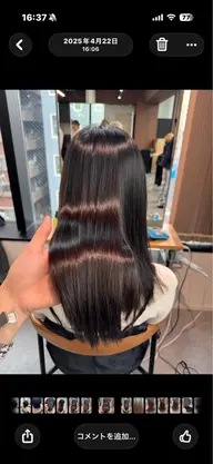 【気になる癖を改善✨️】ダメージを抑えた縮毛矯正𓂃🫧‪