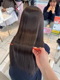 カット➕イルミナケアカラー➕髪質改善5stepAujuaトリートメント【レイヤー/くびれ巻き／透明感】