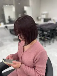 【☔️梅雨時期大人気☔️】サラツヤ縮毛矯正+カット＋うるツヤカラー