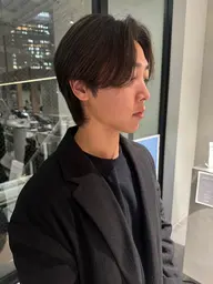 土日限定！[炭酸シャンプー🫧&ヘッドマッサージ💆付き]メンズセンターパートカット＋3stepトリートメント