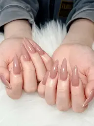 チップ長さだし10本ワンカラー/ラメグラ