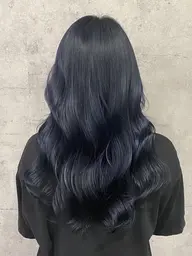 ブリーチなし寒色系カラー🫐