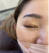 【持続力🌟アイブロウパーマ】アイブロウワックス+ハリウッドブロウ+メイク仕上げ