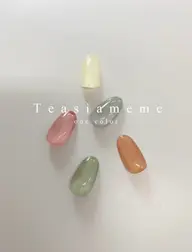 【オフあり】シンプルワンカラーモデル、【ショートネイルのみ対応🎀🤍】2色までOK👌🏻オフ無料
