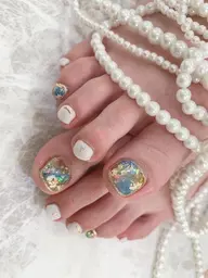 【ネイル好きなお客様限定】オフ込み✨フットシンプル定額 ¥2980