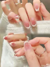 『ワンホン」うるチークネイル＆マグネットグラデ♥ オフは＋1000円 （大きいパーツあれば＋500円）💕