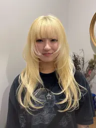「当日予約可🌻」大阪心斎橋／ブリーチダブルカラー＋トリートメント／ブリーチ毛対応💗