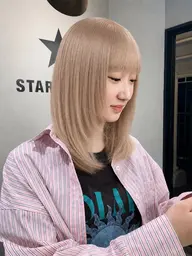 【MILBON COLOR DIPROMA取得◎】ダブルカラー+ダメージ補修トリートメント