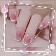 【Hand🌟ソフトオフ無料】超人気❤️チークネイル✖️マグネットフレンチ￥6,980