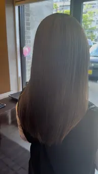 縮毛矯正+カラー+カット