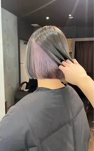 🤍人気🤍カット+インナーカラー(ケアブリーチ込)+トリートメント✨️ ※土日祝+¥1,100
