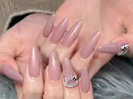 【チップ長さ出し】ワンカラー🦋880円パーツ2個付き