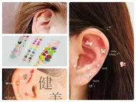 【可愛い(^◇^)流行りにのつて行こう】耳つぼジュエリーつけ放題