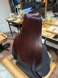 ブリーチなしダブルカラー＋カット＋内部補修トリートメント　　ロング料金あり