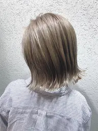 🌟【94% ダメージレス】🌟カット&ケアブリーチダブルカラー&超音波ケア