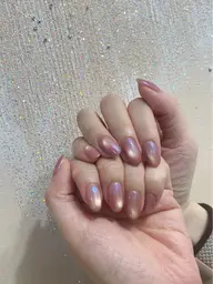new!水光ネイル(ミラー×マグネット)💅オフなし