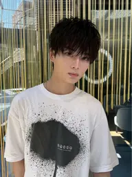 メンズ無造作王道マッシュ(刈り上げ無し)+スペシャルトリートメント