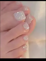 1級所持✨️ゆっくり丁寧コース🌸ジェルオフ無料 フットジェル🌸選べるラメ ワンカラーorラメグラデ