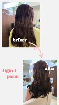 ✂︎カット➕デジタルパーマ➕トリートメント✂︎