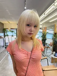 【ナチュラルなハイトーン🎨】1ブリーチカラー🕯