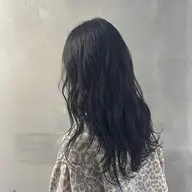 黒染め・就活カラー(ワンカラー)+トリートメント#ブルーブラック#暗染めカラー