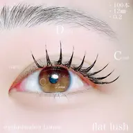 🧡フラットラッシュ100本🧡 《minimo限定》今だけ10%off高保湿コーティング束感仕上♪どんなデザインも🆗