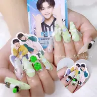 《ご新規様価格》 💘3Dパーツネイル+10本アート💘持ち込みパーツ🆗¥8800(長さ出し1本別途¥550)