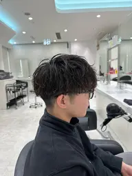 【🔥スパイラルパーマ限定メニュー🔥】似合わせメンズカット➕ダメージレスクリームパーマ➕炭酸スパ➕トリートメント