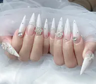 チップ長さだし１０本デザイン＋パーツつけ放題