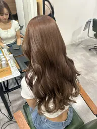 卒業生イメチェン！ダメージレス透明感【ブリーチなしダブルカラー＋カット】♫