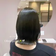 ブリーチ無しで可愛い♡うる艶ワンカラー🩷️🩵➕髪質改善リボントリートメント🧴‎✨