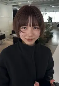 【学割24】【新規限定】カット＋艶カラー（ワンカラー）＋ケアトリートメント