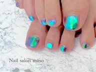 【初回オフ無料、ケア込み】フット☆アートコース(お持ち込み画像ok、お店にあるパーツつけ放題🙆)