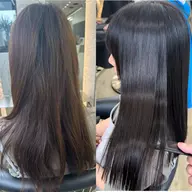 【縮毛矯正1年以内にかけた方限定‼️】美髪縮毛矯正＋内部補修トリートメント💖(口コミ→ナノスチーム、超音波アイロン)