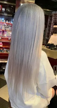 ダブルカラー（ブリーチ+カラー）×エクステ