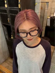 【ダメージカット】ケアブリーチ+カラー+シャンプーブロー