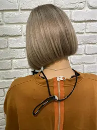 ✨1番人気✨小顔カット＋透明感カラー＋3step艶トリートメント¥8500#髪質改善#白髪染め#リタッチ#ボブ#レイヤー