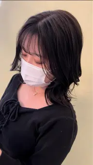 【根元染めカラーチケットお持ちの方】ダメージレスカラー根元染め+シャンプーブロー🎊全体カラーの場合→¥2200✨