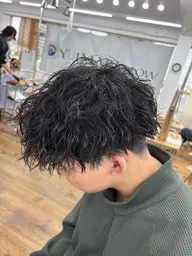 メンズ特殊パーマ（ツイスト　ツイスパ　波巻き　シャドウ　スペインカールなど）