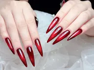 【チップ長さだし】ワンカラー&ラメ&マグネット&フラッシュ💅🩷パーツ2個付き💕フィルイン対応ソフトジェルオフ込み