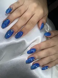 🖤✨自爪ワンカラージェルネイル・ラメ✨🖤(オフ有無)✨ One color, glitter gel nails
