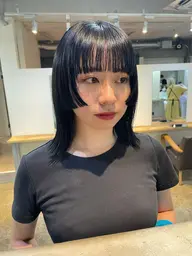 🍀【ミニモ限定価格】🍀前髪カット＋全体カラー2stepTR【透明感カラー】