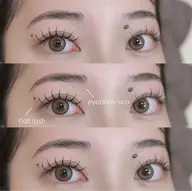 【🩶セットでお得🩶】フラットラッシュ100本＆アイブロウwax脱毛⟡.·*.