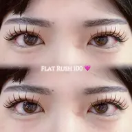【4月限定🎀】フラットラッシュ上100本₊˚⊹ ʚɞナチュラルが好きな方にオススメ🍒浦和/マツエク/束感