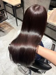 ［髪質改善×縮毛矯正］カット+メテオストレート＋トリートメント🤍＋長さ料金＋土日祝¥1,100