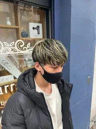 【初回限定クーポン】メンズカット＋ハイライト＋パーマ