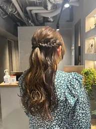 【コテ巻きorハーフアップ】💐結婚式参列やお出かけ前に特別な1日をお手伝いします♡