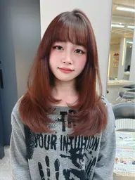 前髪顔周りカット＋巻き下ろし＋Aujuaサシェ、Systemサシェ